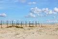 Fence made of tree branches, delimited area on the coast near the beach, typical of the coast of northeastern Brazil.